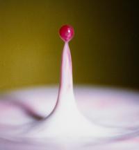 Harold Eugene Edgerton (1903-1990) Two Drops (Cranberry Juice into Milk, Water into Water – 1 microsecond), 1978