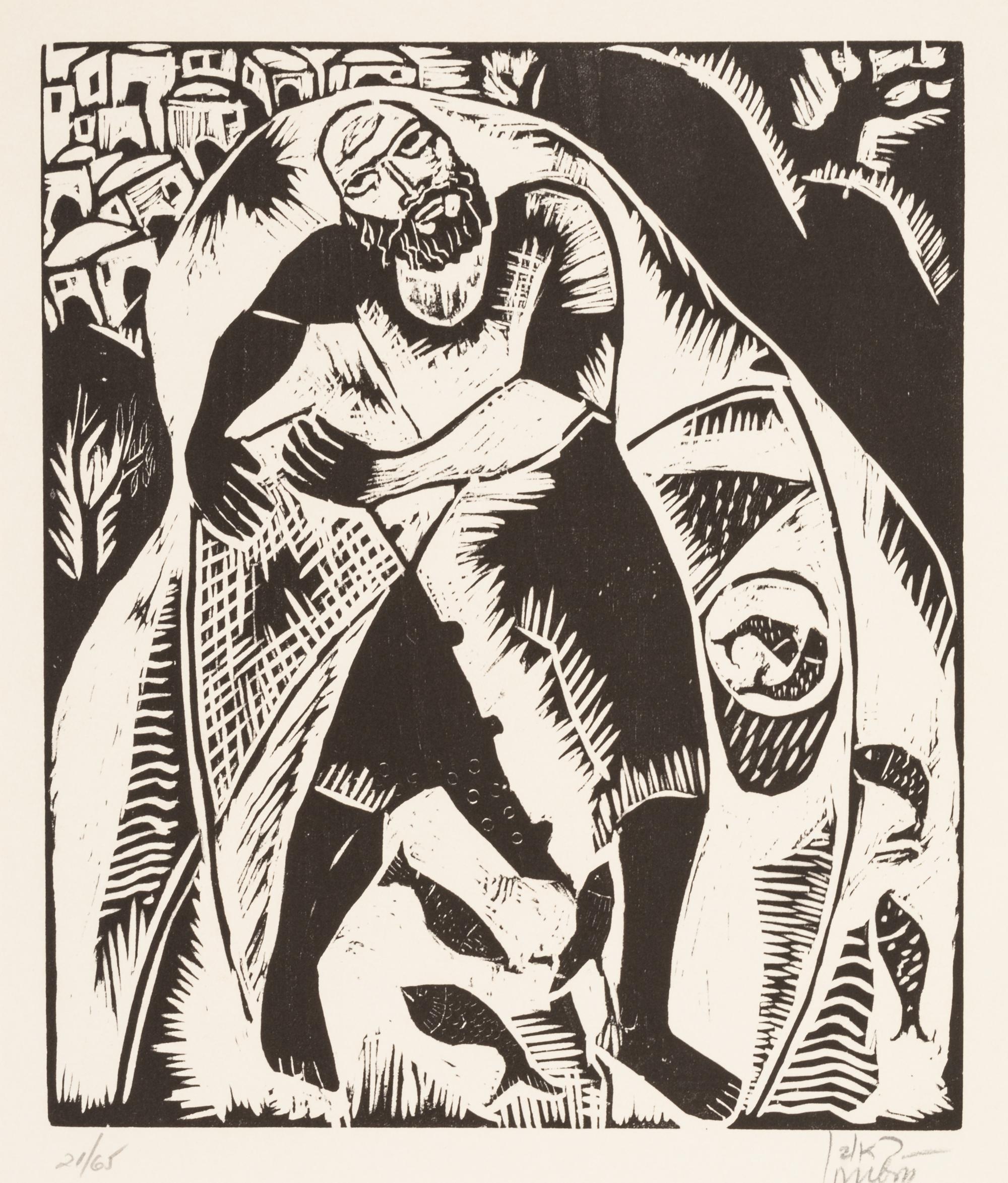 Reuven Rubin, (Israeli, 1893-1974), A portfolio of ten works from Godseekers, 1923