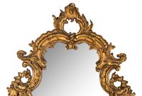 An Italian Rococo Style Giltwood Mirror