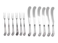 A Group of English Silver-Plate Flatware Articles