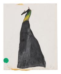 Three Alber Elbaz for Geoffrey Beene Fashion Illustrations, c. 1991