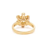 YELLOW GOLD AND DIAMOND RING