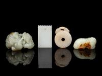 Four Chinese Jade Carvings