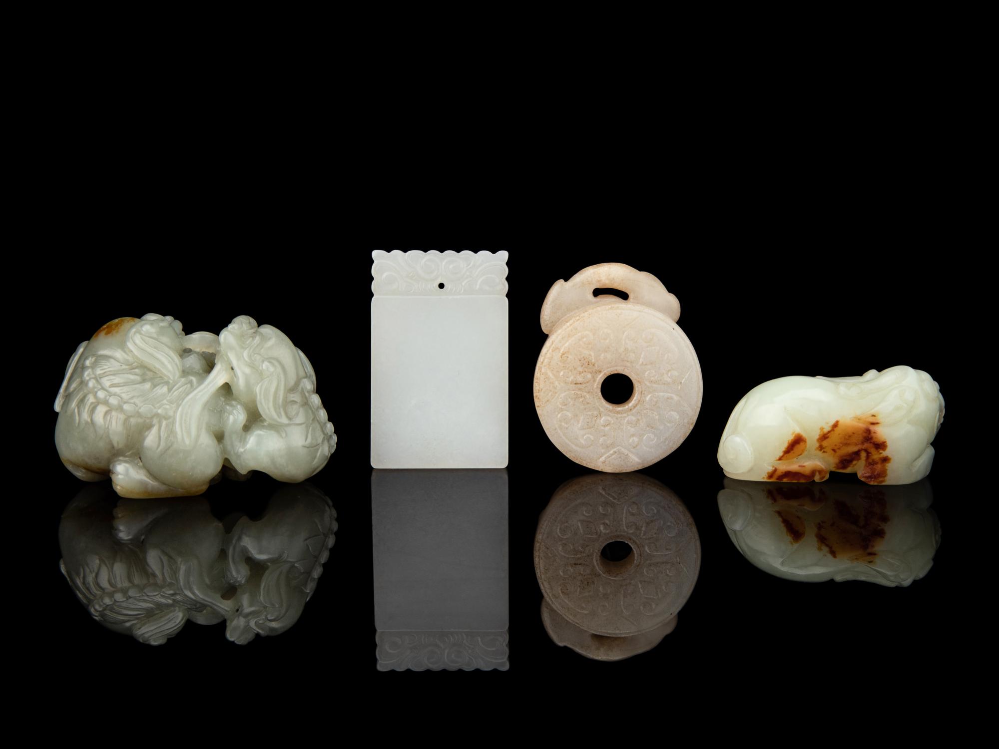 Four Chinese Jade Carvings
