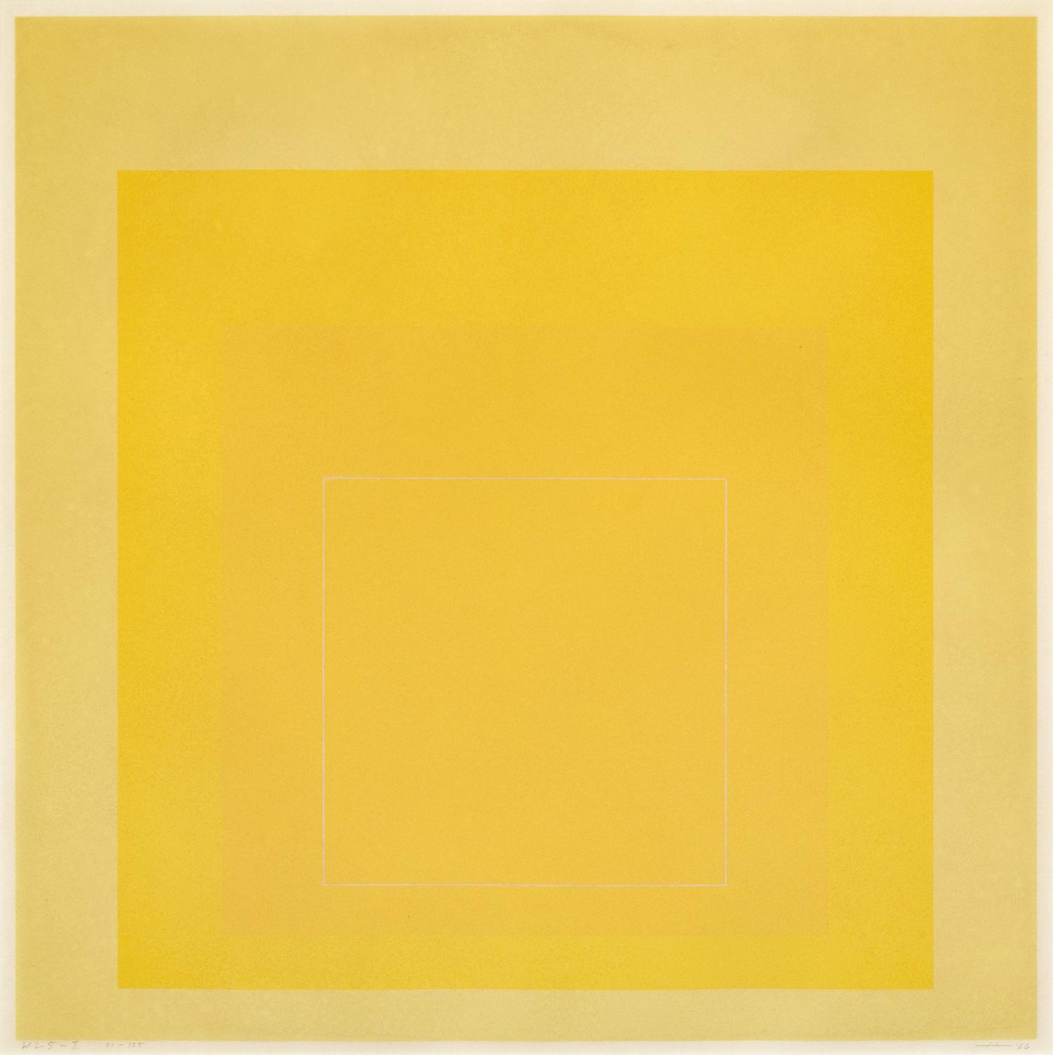 Josef Albers, WLS I, from White Line Squares (Series I), 1966