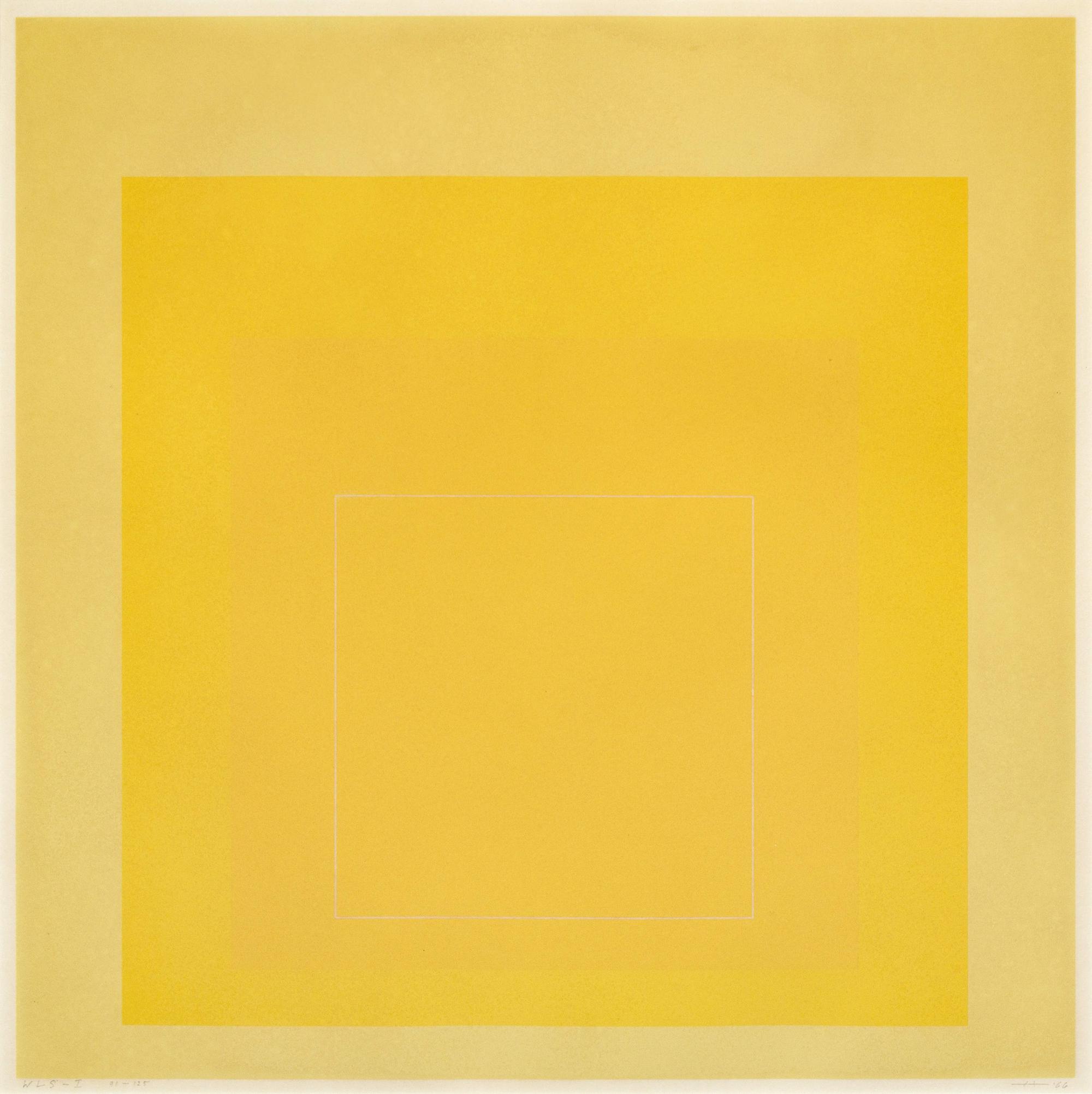 Josef Albers, WLS I, from White Line Squares (Series I), 1966