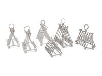 Six Silver-Plate Novelty Toast Racks