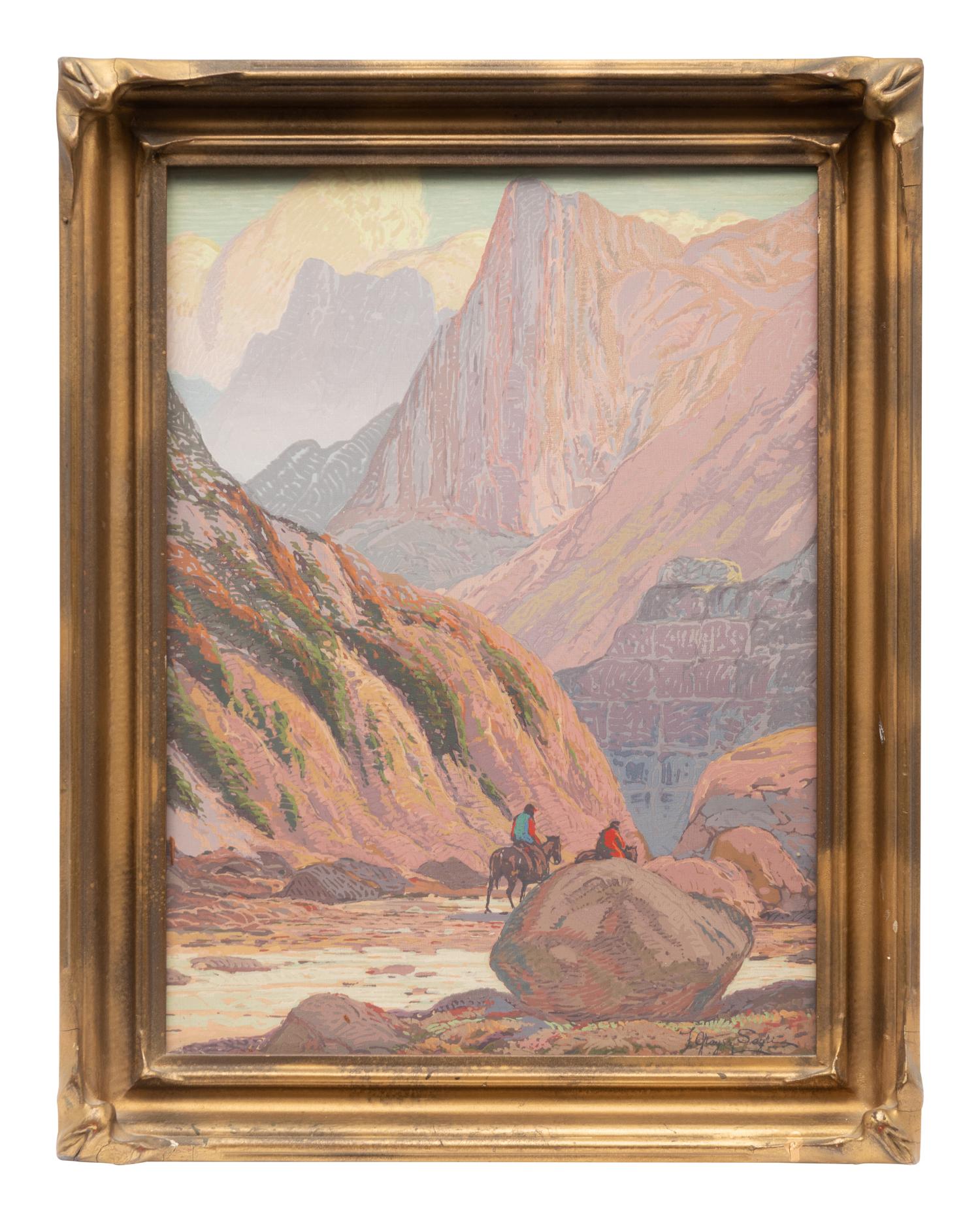 Two Works: The Canyon Gateway and Indians on the Cocopah Pass