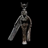 An Egyptian Bronze Winged Isis