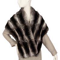 J. Mendel Black and White Chinchilla Stole, 2000s