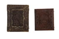 [EARLY PHOTOGRAPHY - PORTRAITURE]. A pair of daguerreotype portraits of subjects with visual impairments.