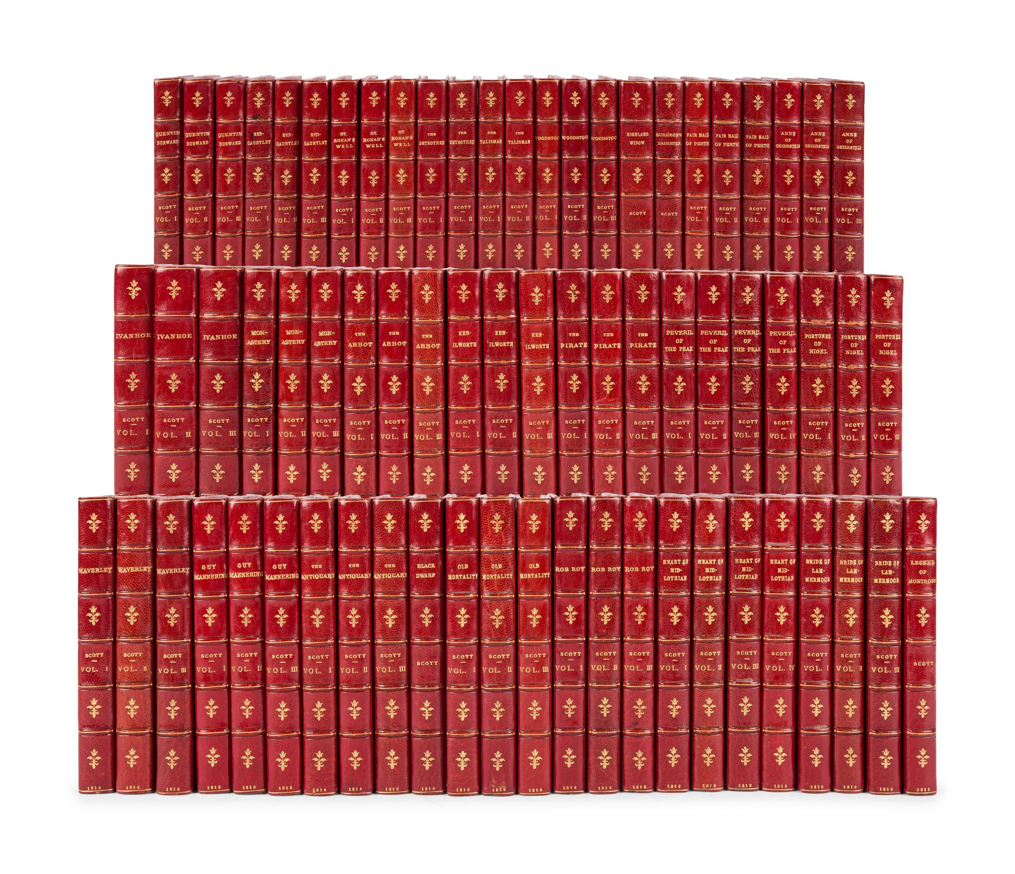 [BINDINGS & SETS]. SCOTT, Walter, Sir (1771-1832). [ The Waverly Novels ]. Edinburgh: Archibald Constable and Co. et al, 1814-1829.