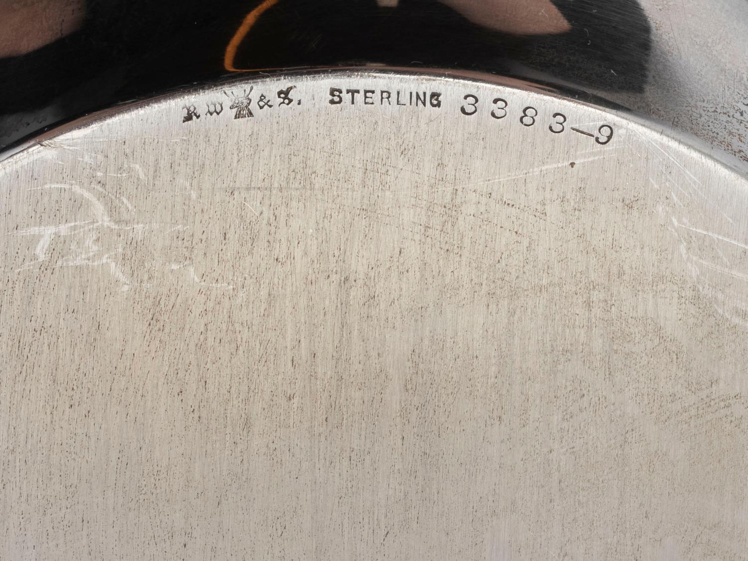 Eight American Silver Serving Trays