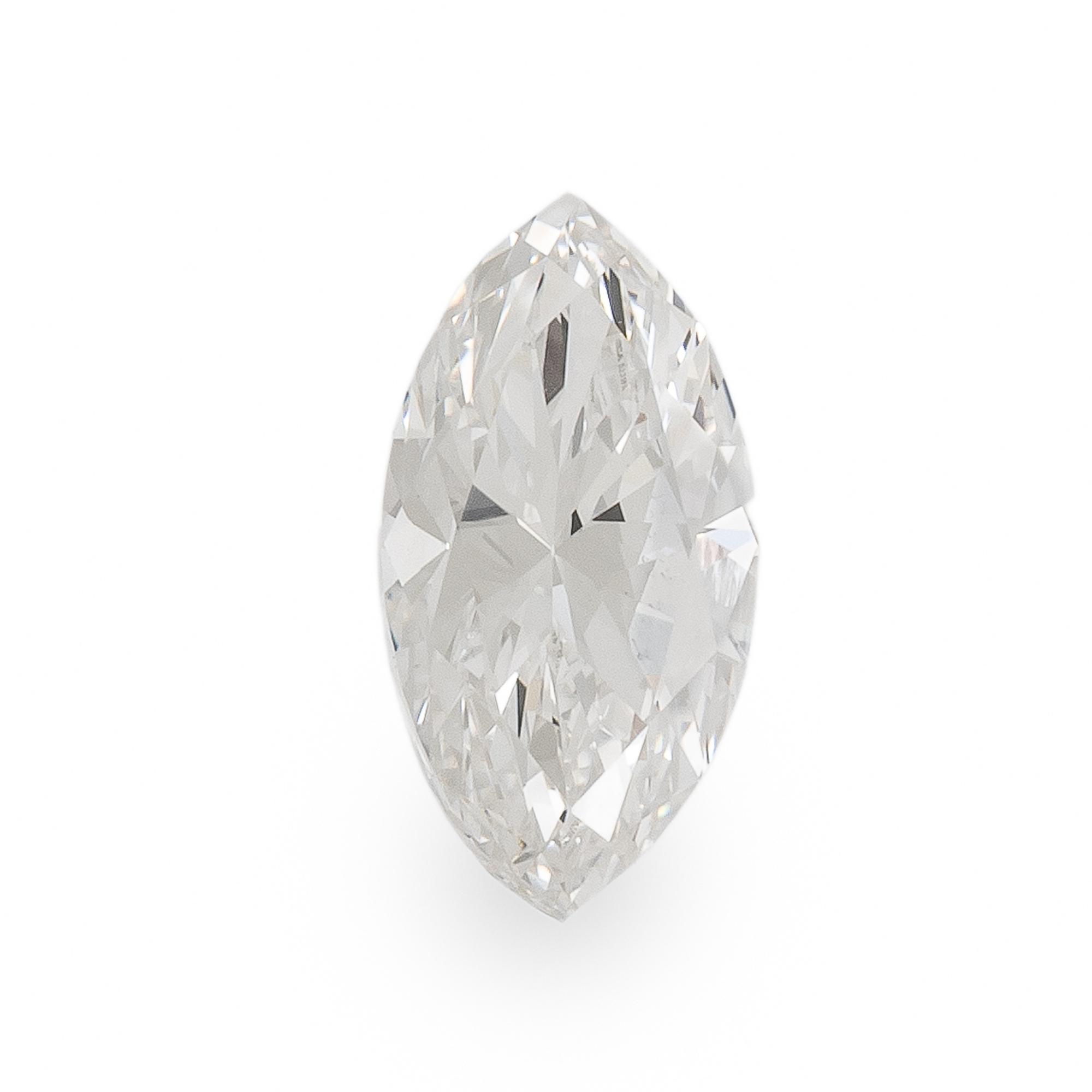 An Unmounted Marquise Cut Diamond