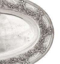 A Continental Silver Oval Serving Platter