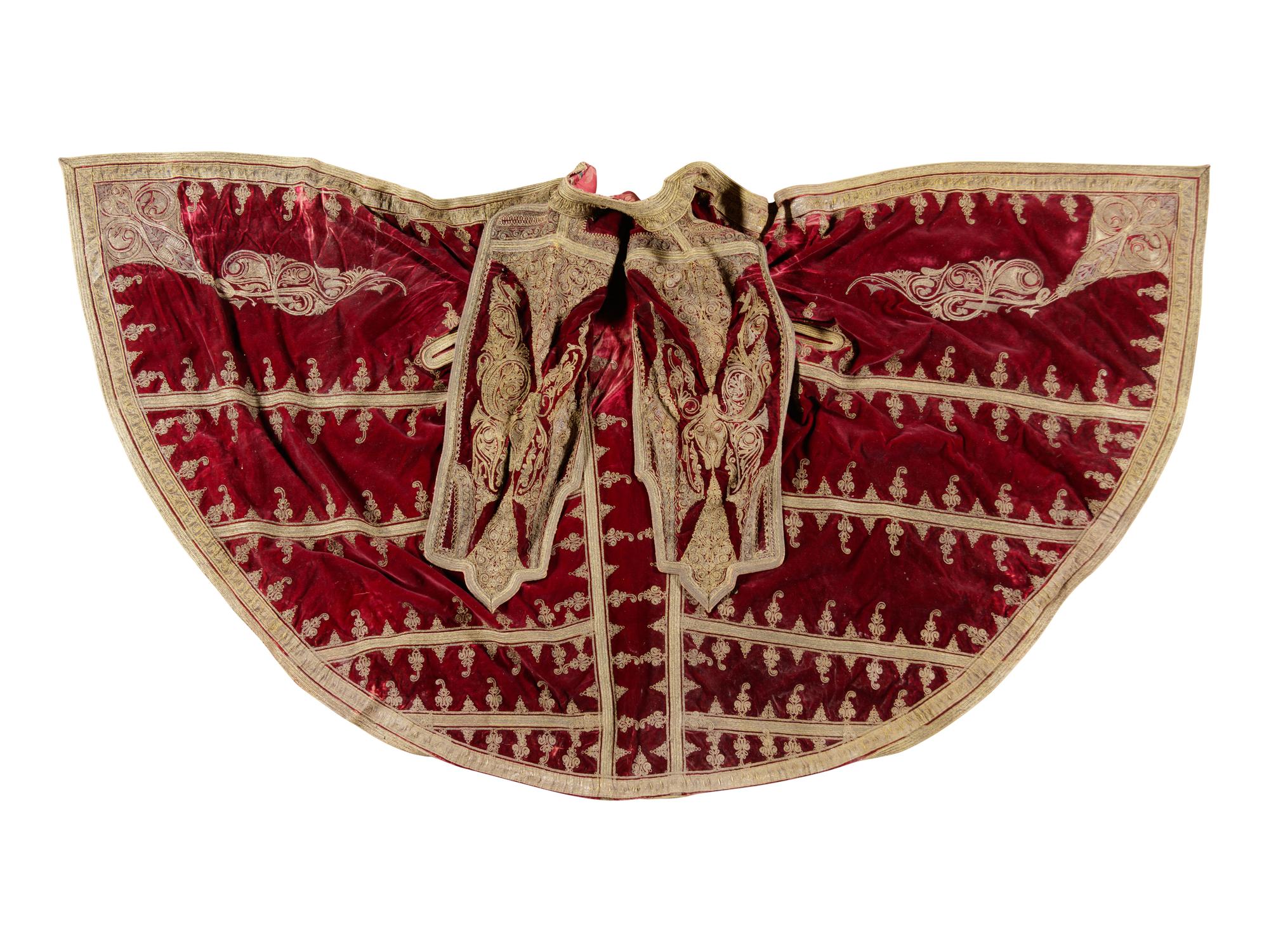 A Metallic Thread Embroidered Robe