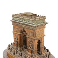 A Grand Tour Patinated Bronze Arc de Triomphe