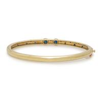 YELLOW GOLD AND SAPPHIRE BANGLE BRACELET