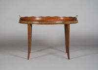 A Chippendale Style Mahogany Tray on Stand, Width 28 1/2 x depth 20 inches.