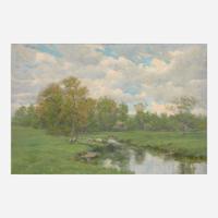 Olive Parker Black (American, 1868–1948) Stream through a Meadow