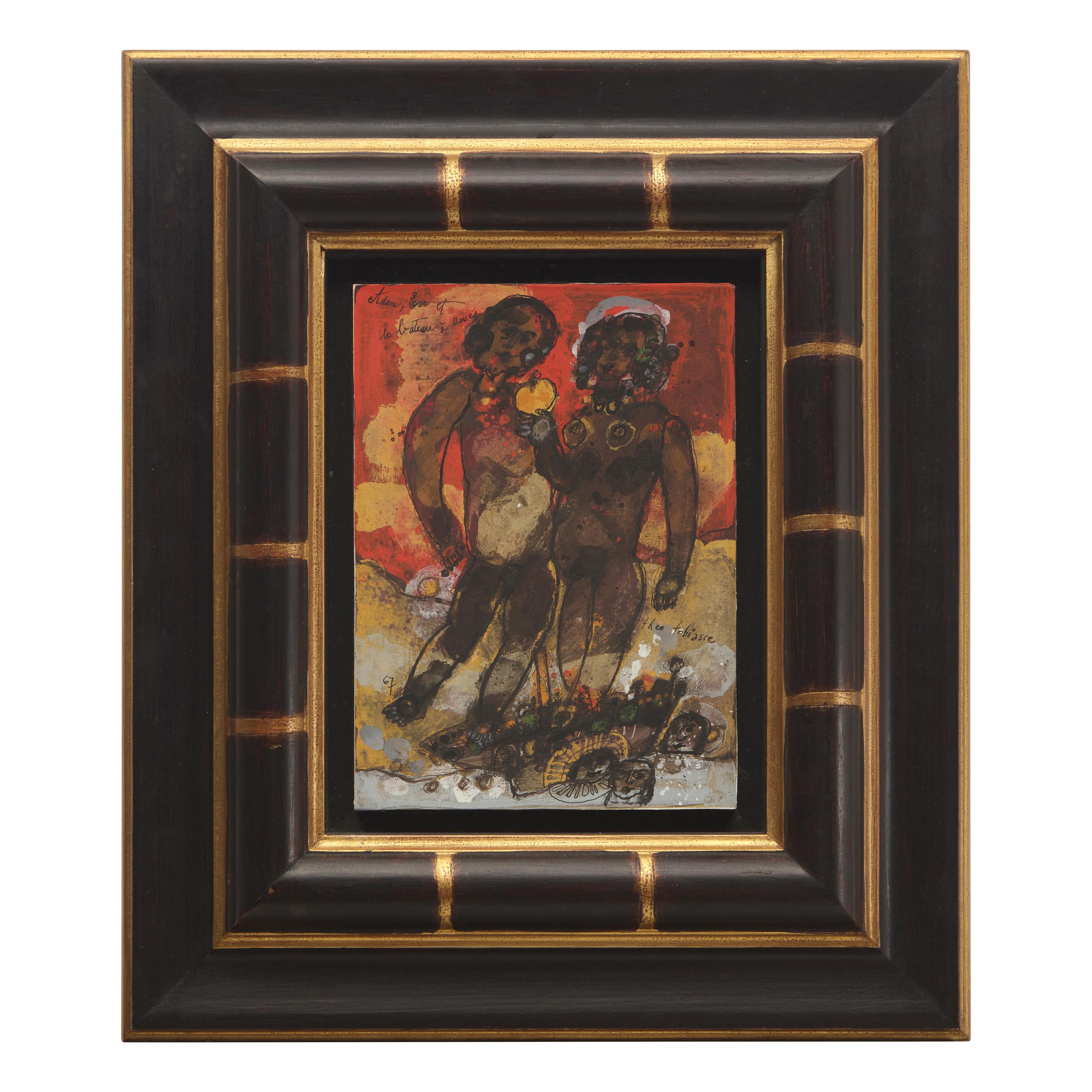 Théo Tobiasse (French, 1927-2012) — Adam, Ève et le Bateau à Roues, 1967