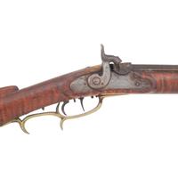 Half Stock Percussion Rifle with Whitmore, Wolff & Duff of Pittsburgh Marked Lock