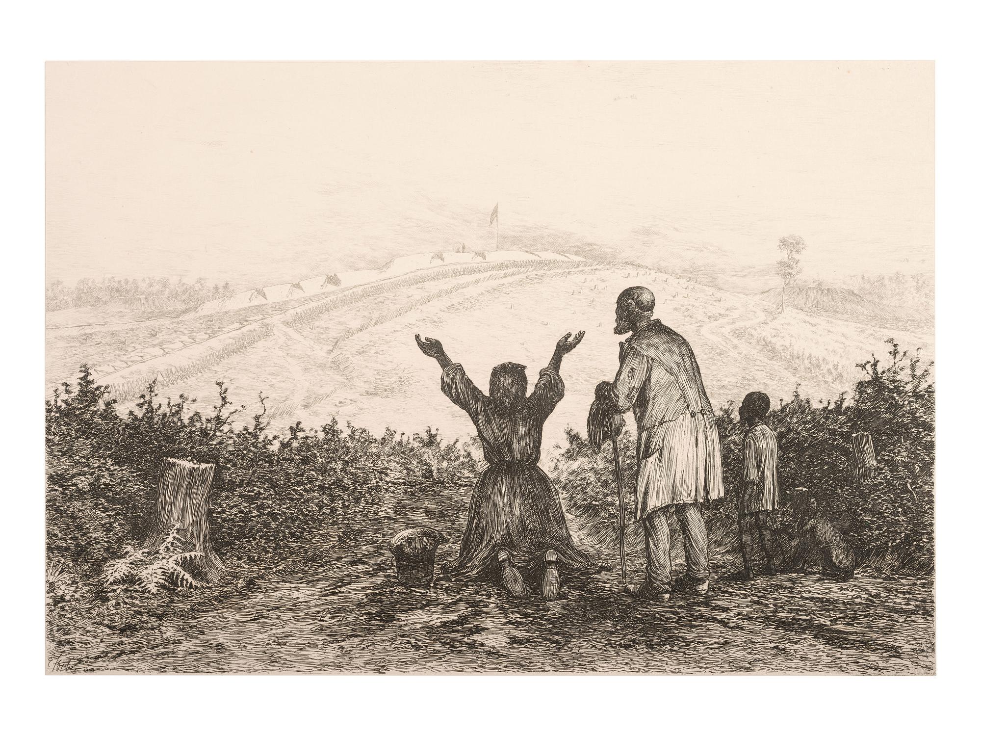 [CIVIL WAR]. FORBES, Edwin, (1839-1895) artist. Life Studies of the Great Army . Partial group of 30 etchings. 1876.