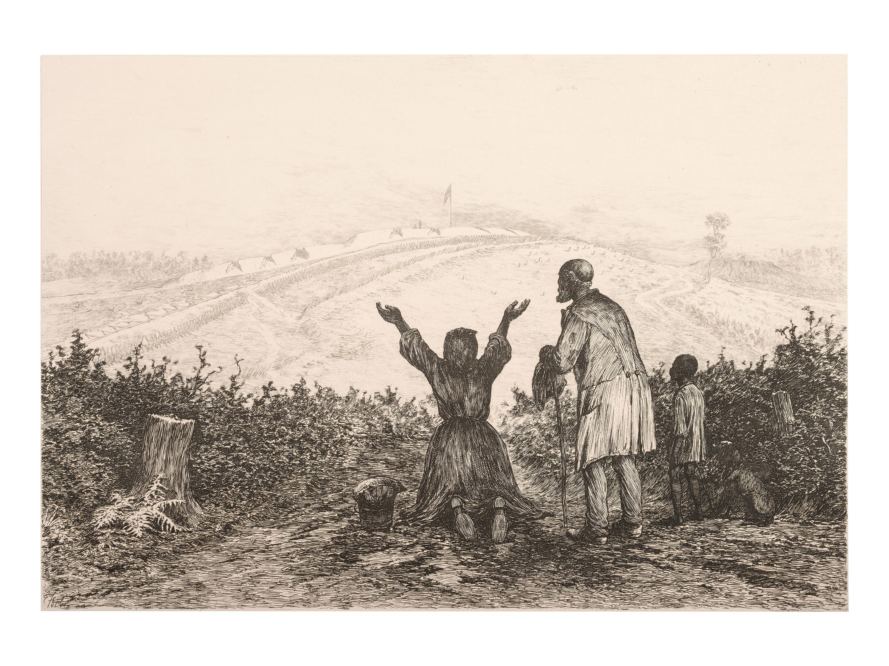 [CIVIL WAR]. FORBES, Edwin, (1839-1895) artist. Life Studies of the Great Army . Partial group of 30 etchings. 1876.