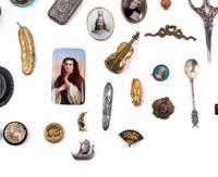 A Collection of Porcelain Miniatures, Small Boxes and Decorative Articles