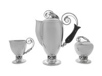 An American Silver Three-Piece Tea Service