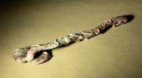 A Celadon and Grey Jade Ruyi Scepter