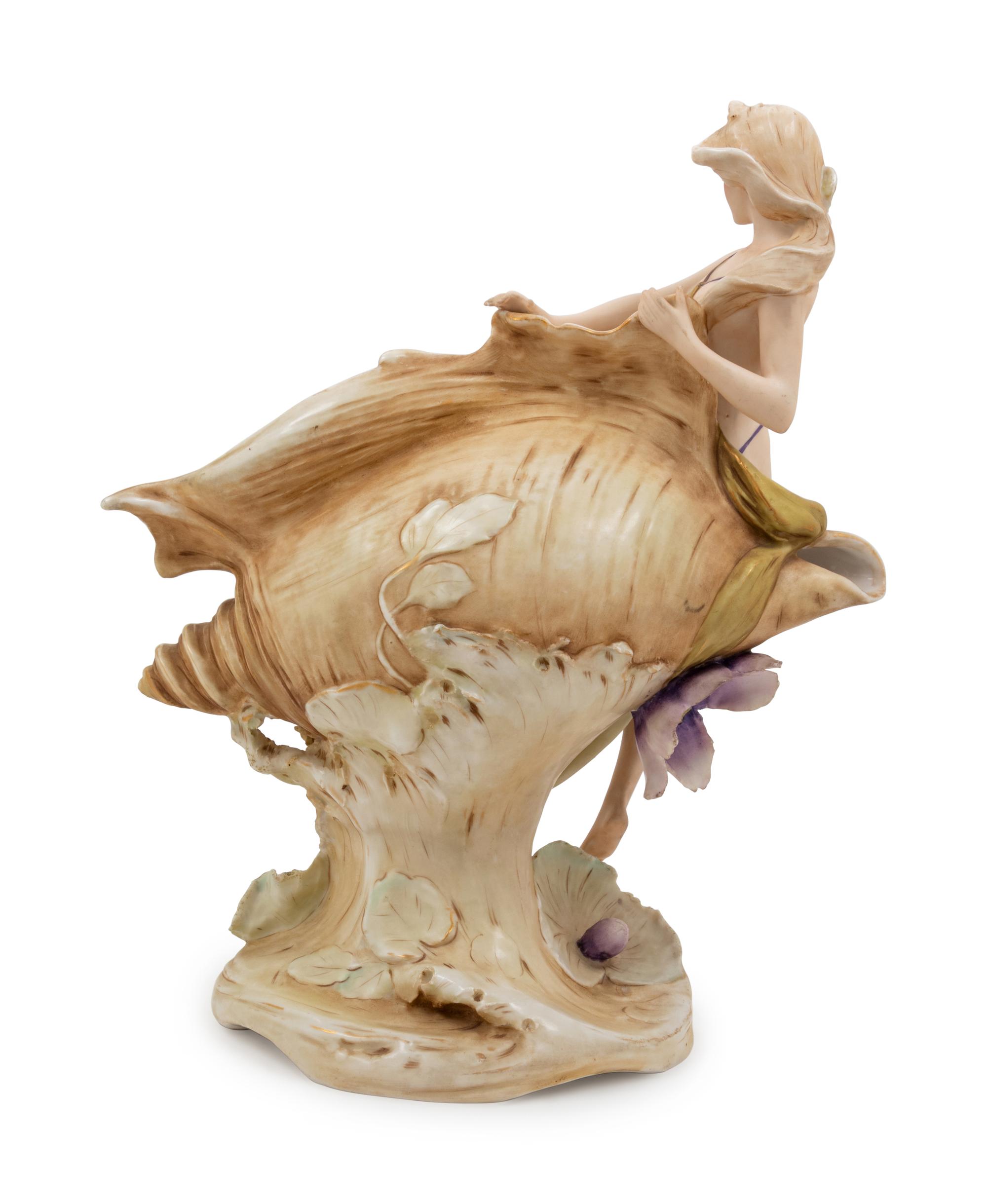 A Royal Dux Figural Vase