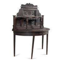 A Continental Carved Oak Serving Table