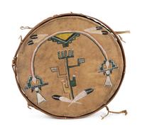 Hopi Painted Hide Drum