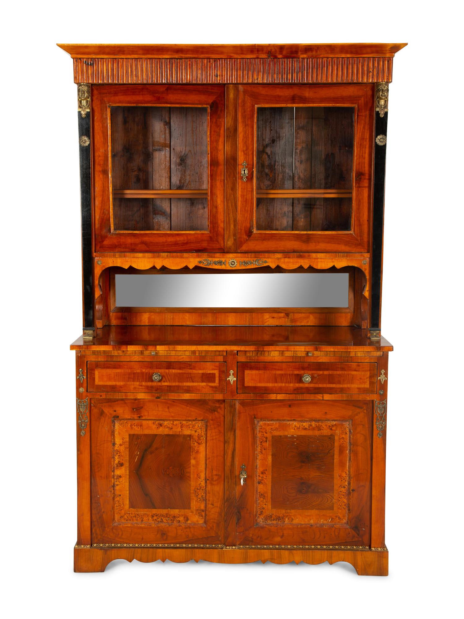 An Austrian Biedermeier Cross Banded and Ebonized Buffet