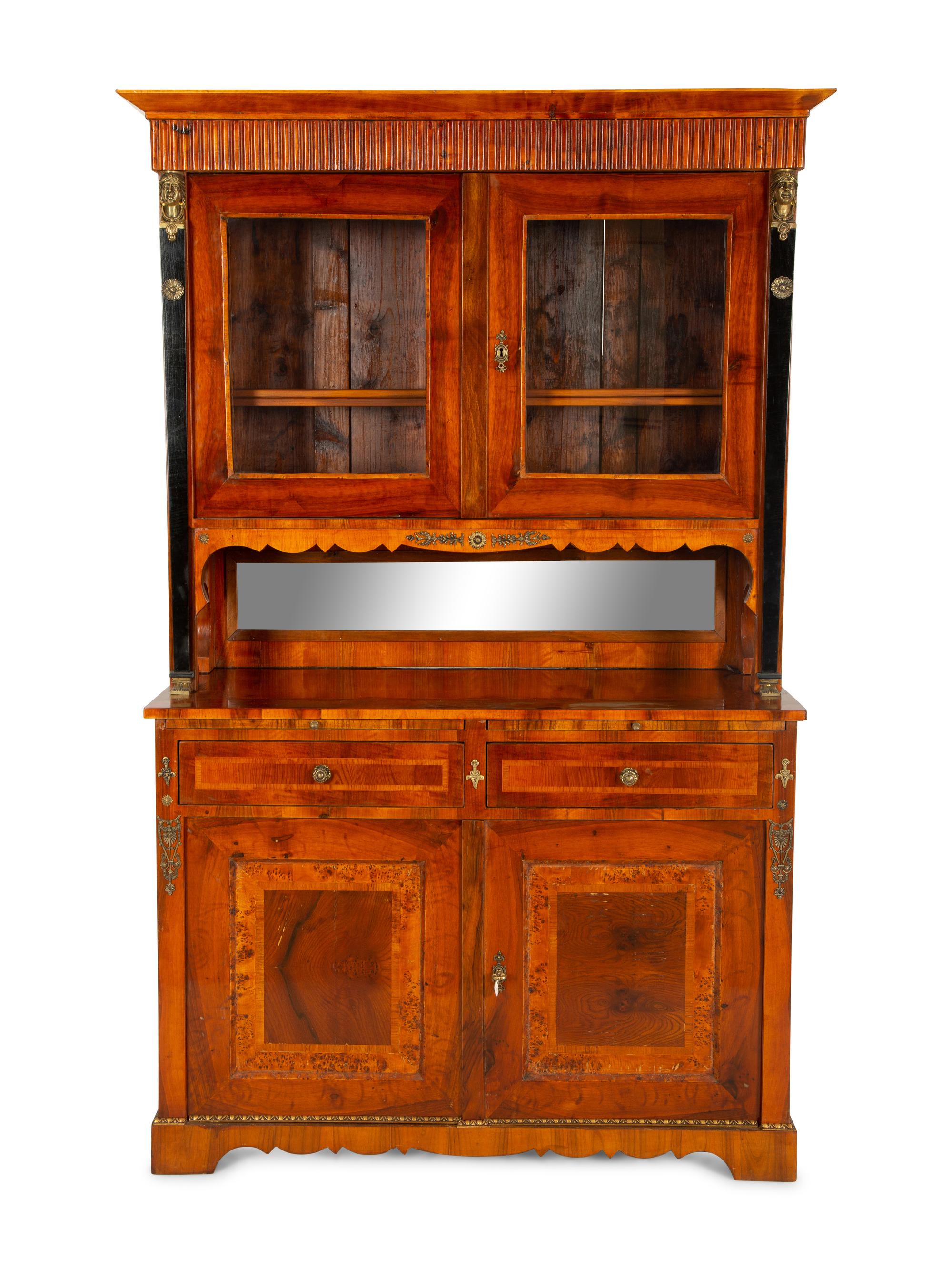 An Austrian Biedermeier Cross Banded and Ebonized Buffet