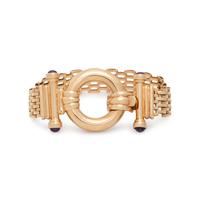 YELLOW GOLD AND AMETHYST BRACELET