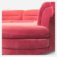 American Modern Custom Four-Piece Sectional Sofa, USA, circa 1980s