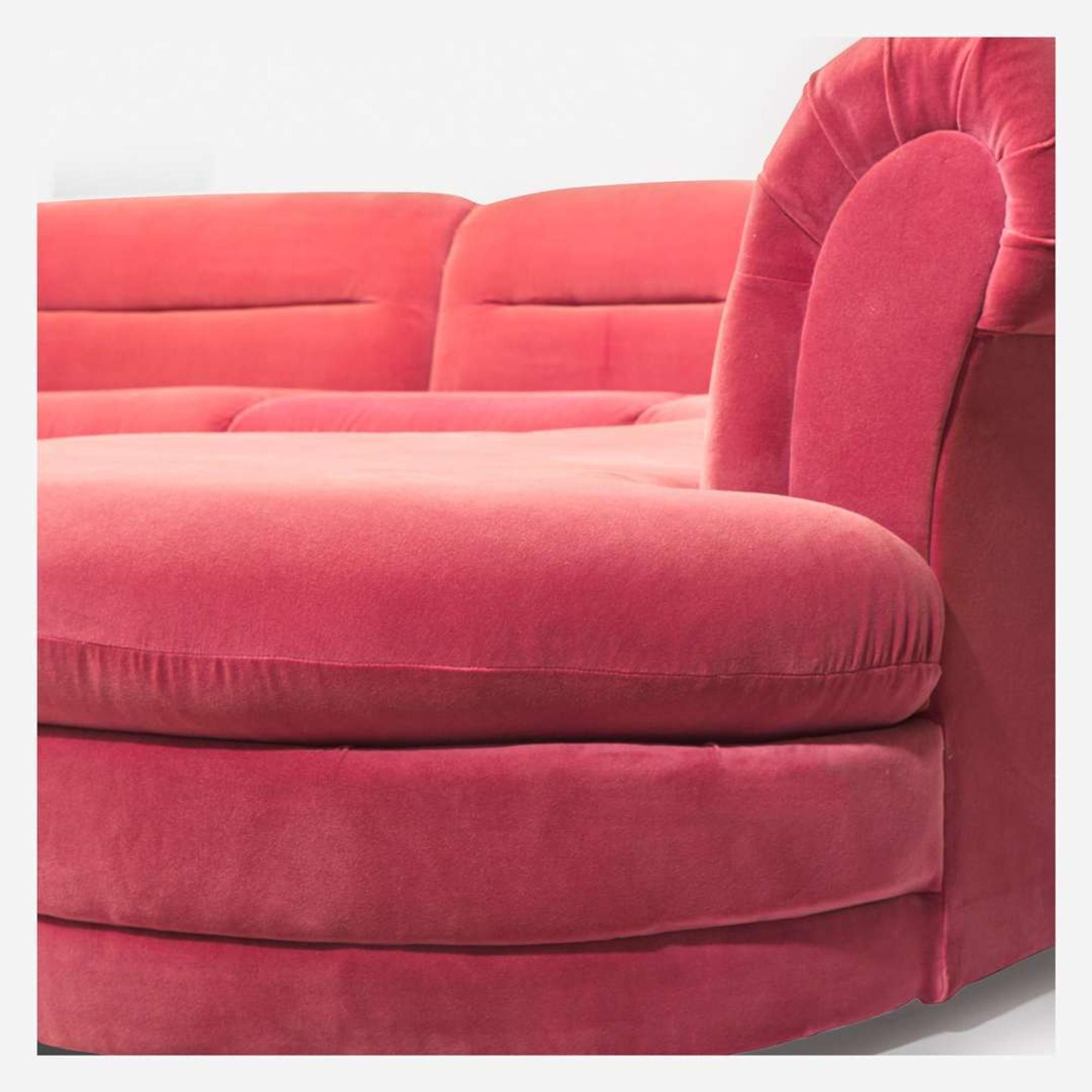 American Modern Custom Four-Piece Sectional Sofa, USA, circa 1980s