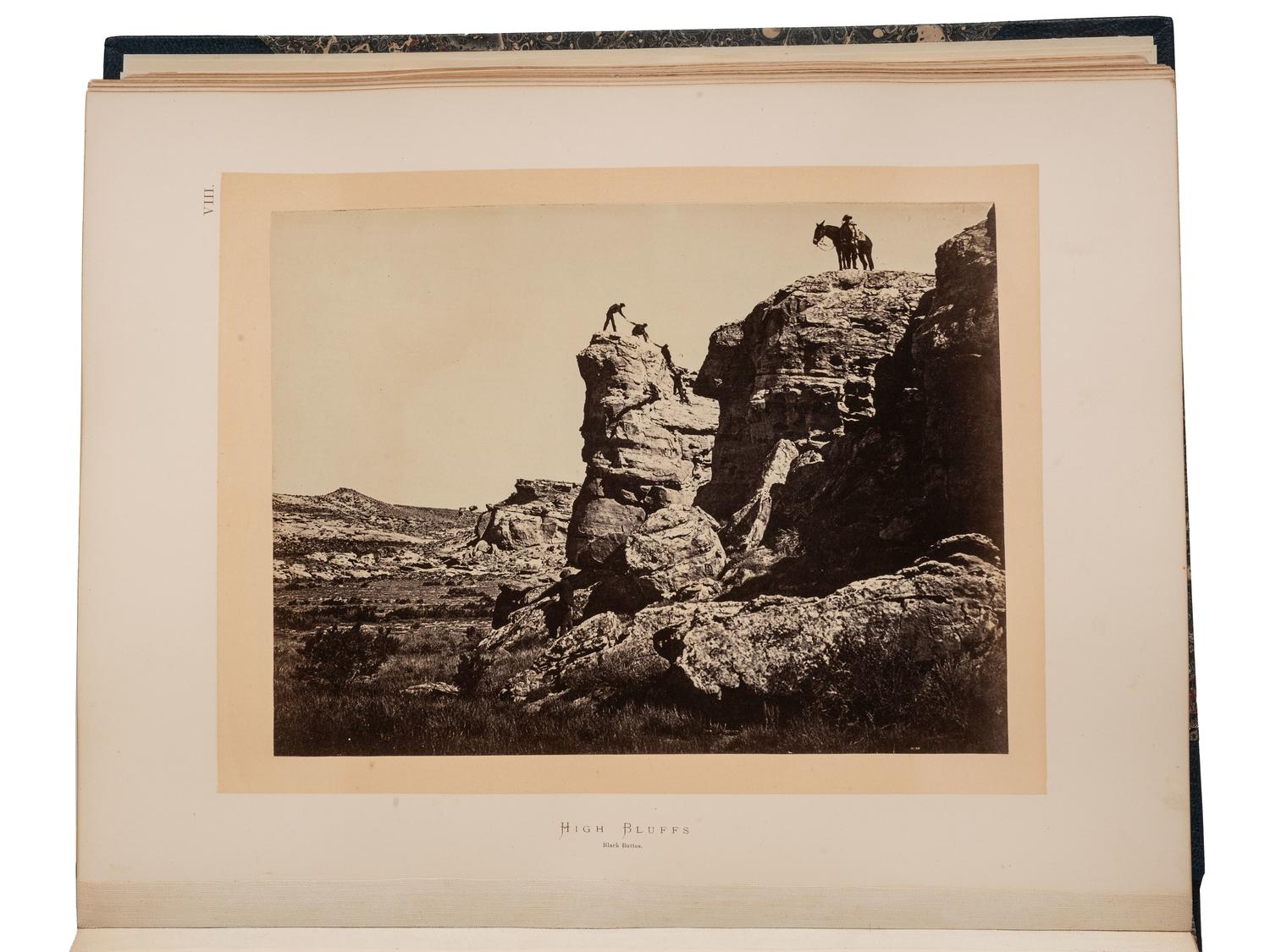 [WESTERN AMERICANA]. HAYDEN, Ferdinand V. (1829-1887). Sun pictures of Rocky Mountain scenery, with a description of the geographical and geological features, and some account of the resources of the Great West. 1870.