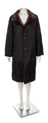 A Missoni Multicolor Wool and Mohair Reversible Coat, Size 42.