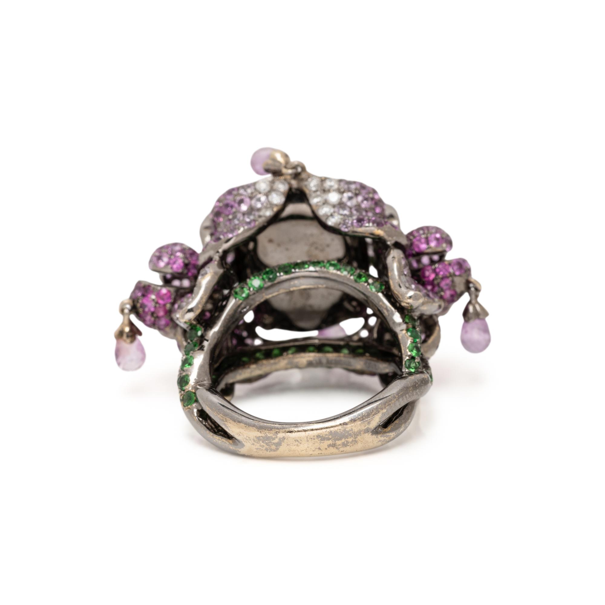 WENDY YUE, MULTIGEM FLOWER RING