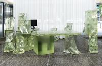 Frank Gehry (American, 1929–2025) — Icehenge Desk from the lobby of the Inland Steel Building