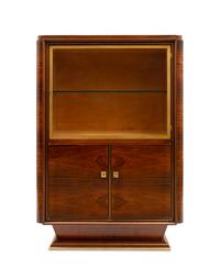 A French Art Deco Gilt Bronze Mounted Rosewood Cabinet