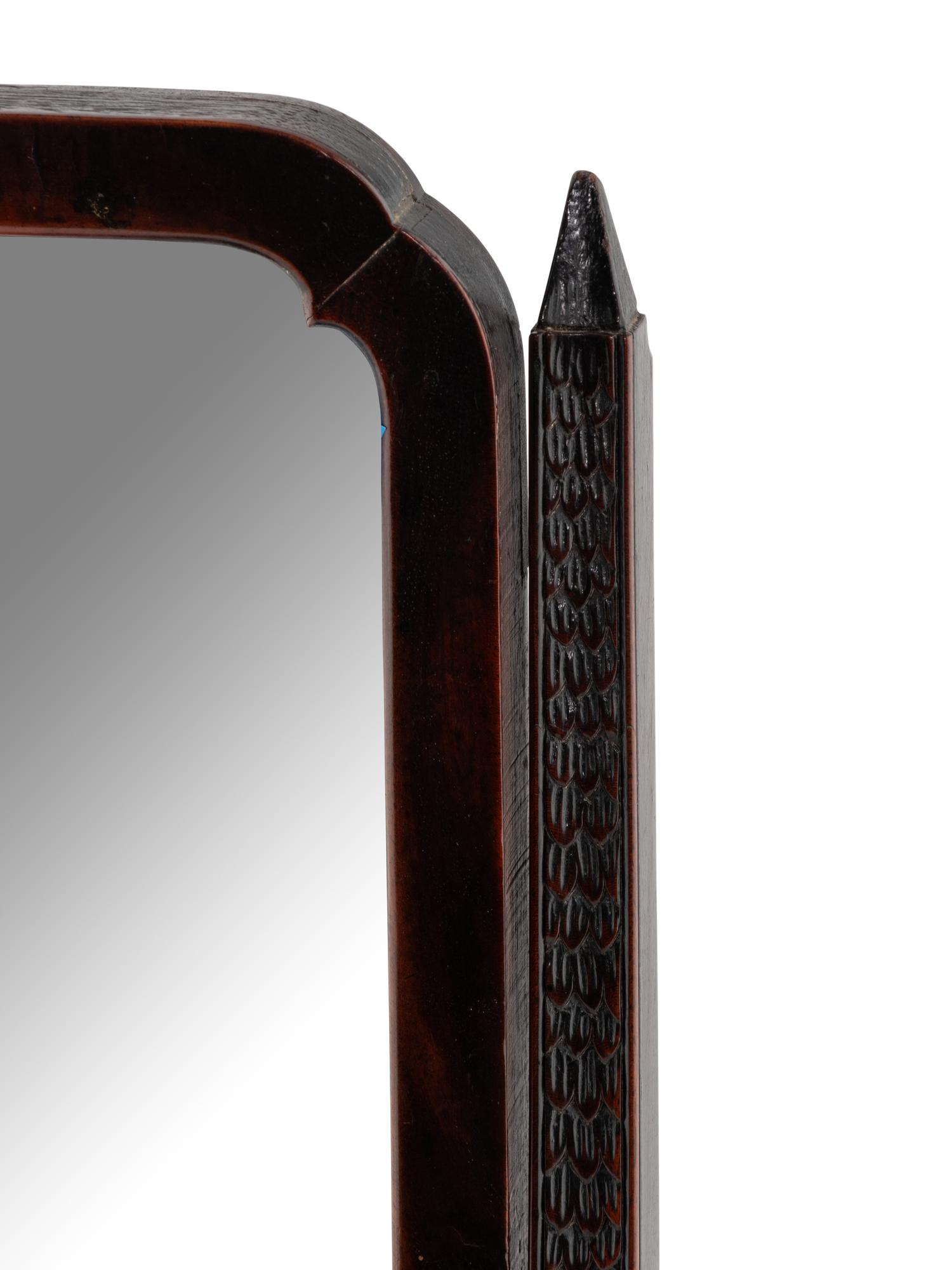 A George III Mahogany Dressing Mirror