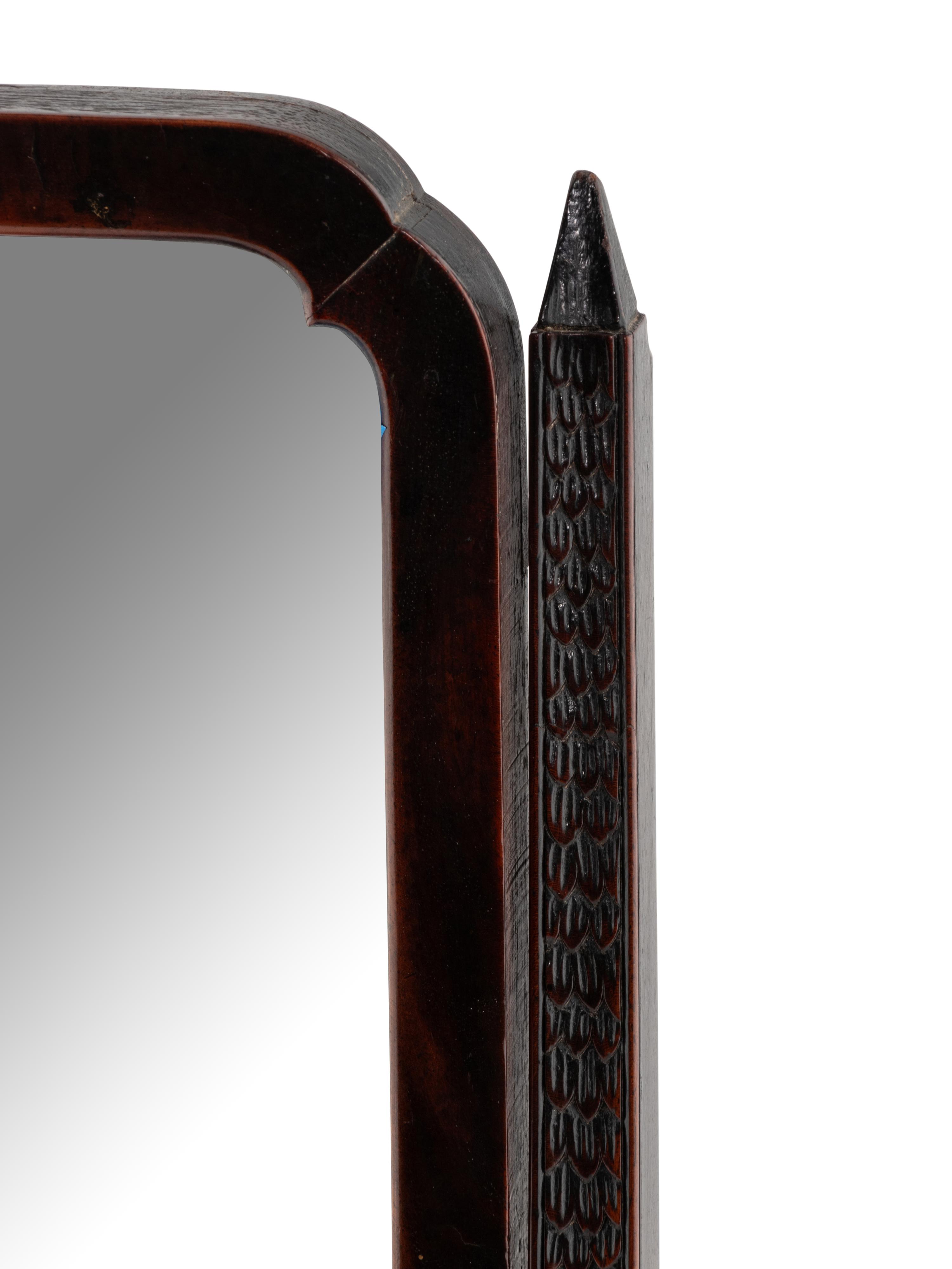 A George III Mahogany Dressing Mirror