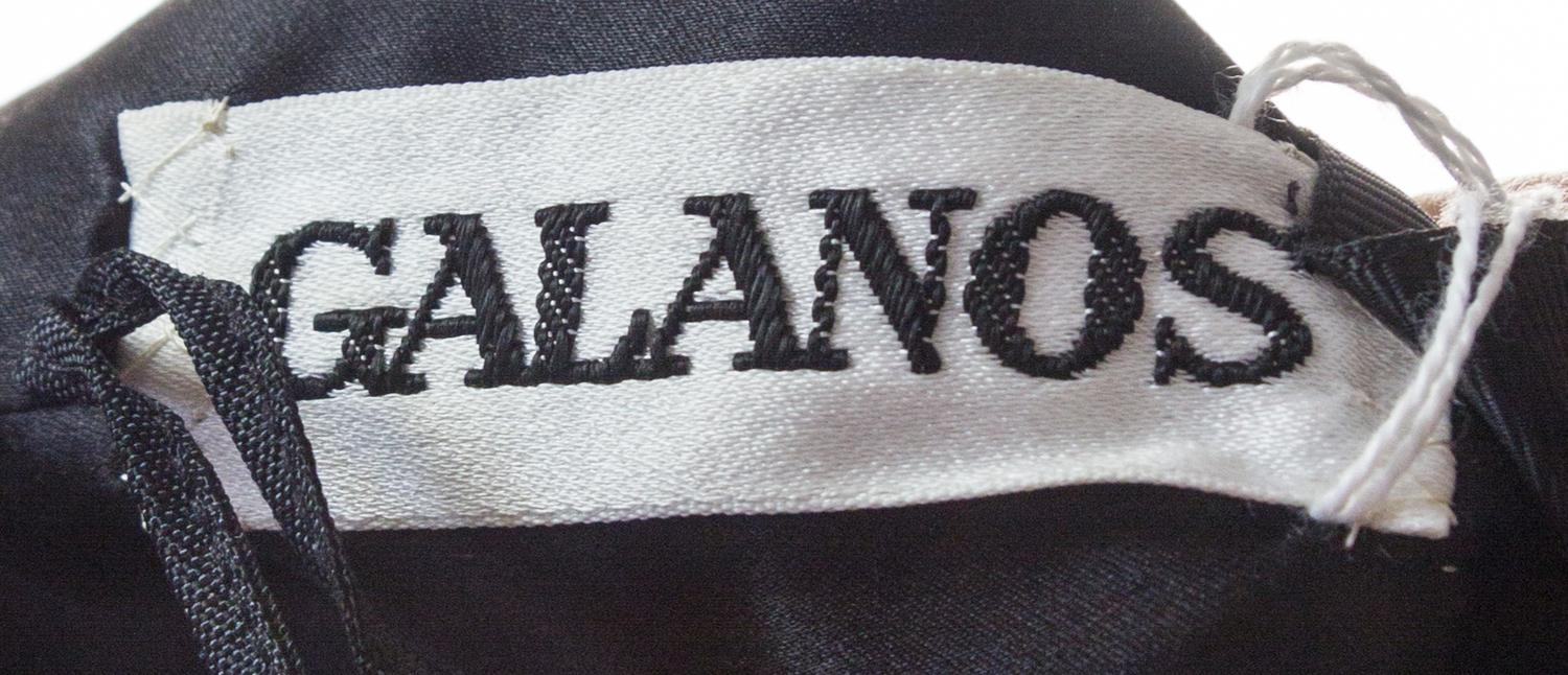 A Galanos Gold and Black Bustier,