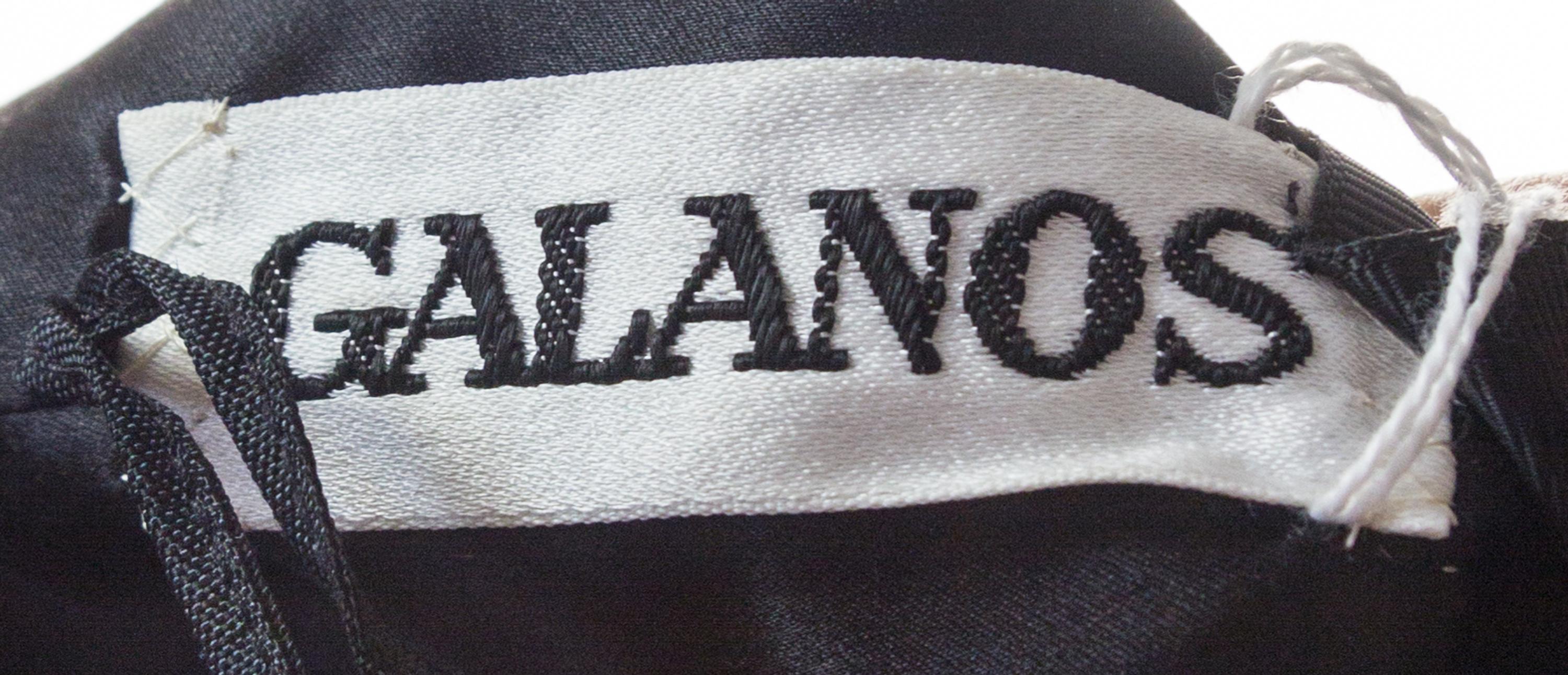 A Galanos Gold and Black Bustier,