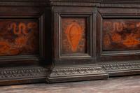 An Italian Baroque Walnut and Marquetry Cabinet