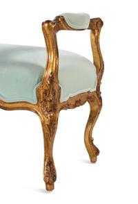 A Louis XV Style Giltwood Bench